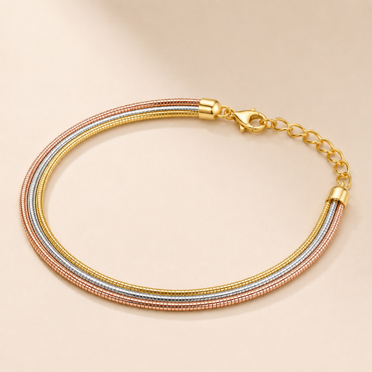 Tricolor Heavy Designer Anklet (Single)