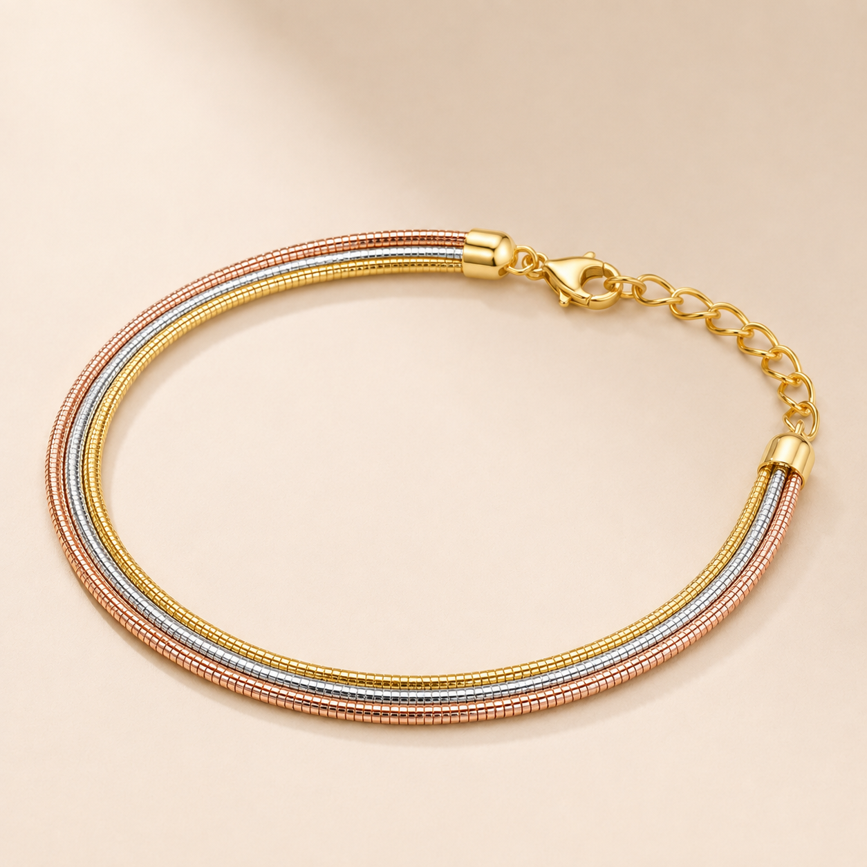 Tricolor Heavy Designer Anklet (Single)