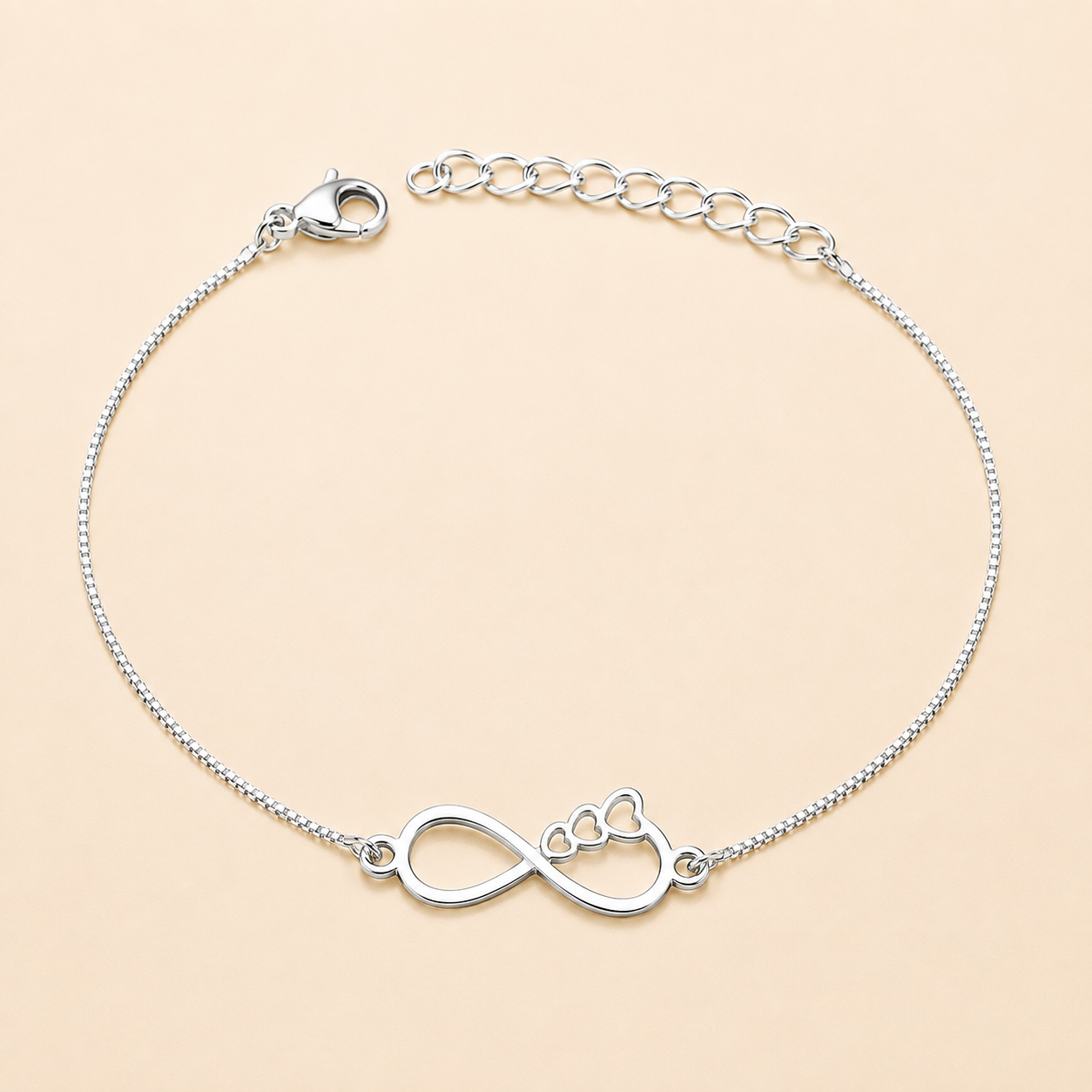 Infinite Love Silver Bracelet