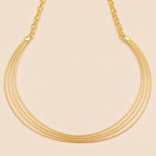 Aurelia Gold-Plated 925 Silver Hasli Necklace