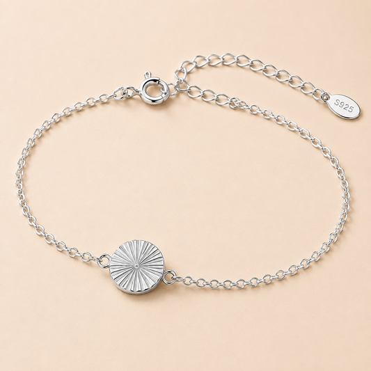 Celeste Sunburst 925 Sterling Silver Bracelet