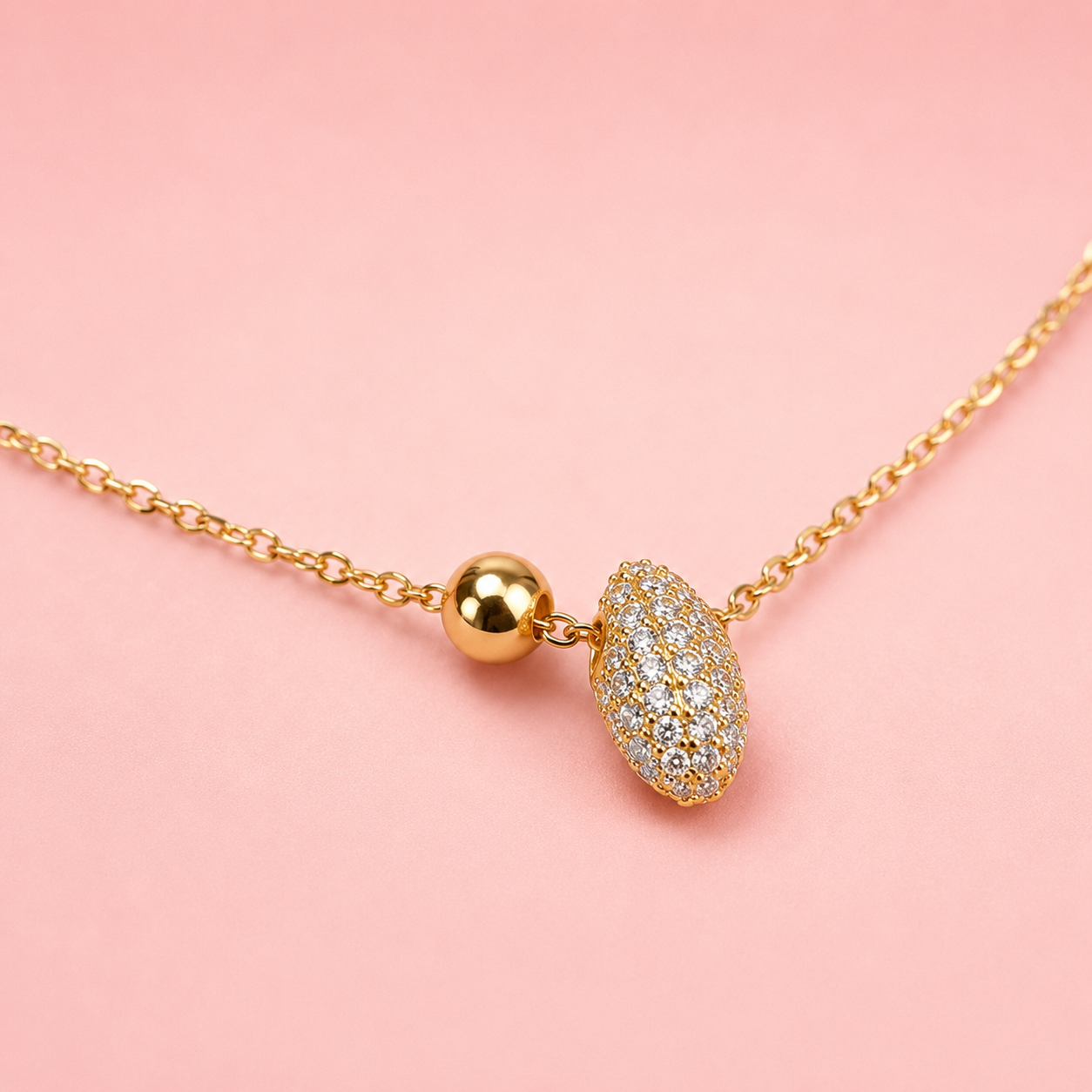 Elegant Gold Plated 925 Silver Necklace