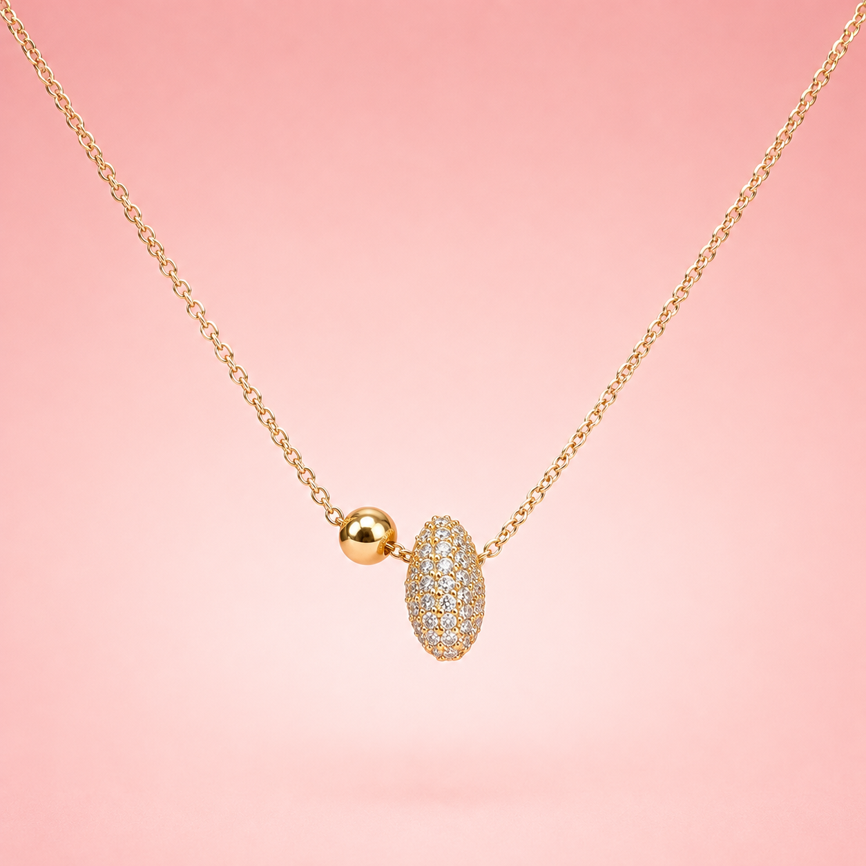 Elegant Gold Plated 925 Silver Necklace