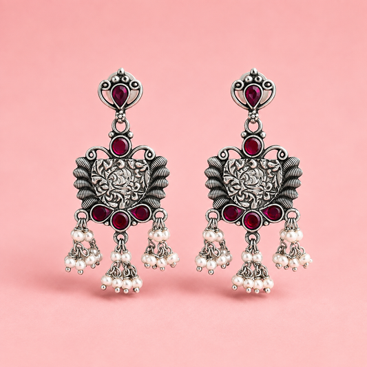 Meera Jhumki Pure 925 Silver