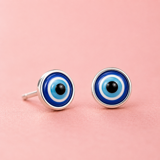 Evil Eye Mini Earrings Pure 925 Silver