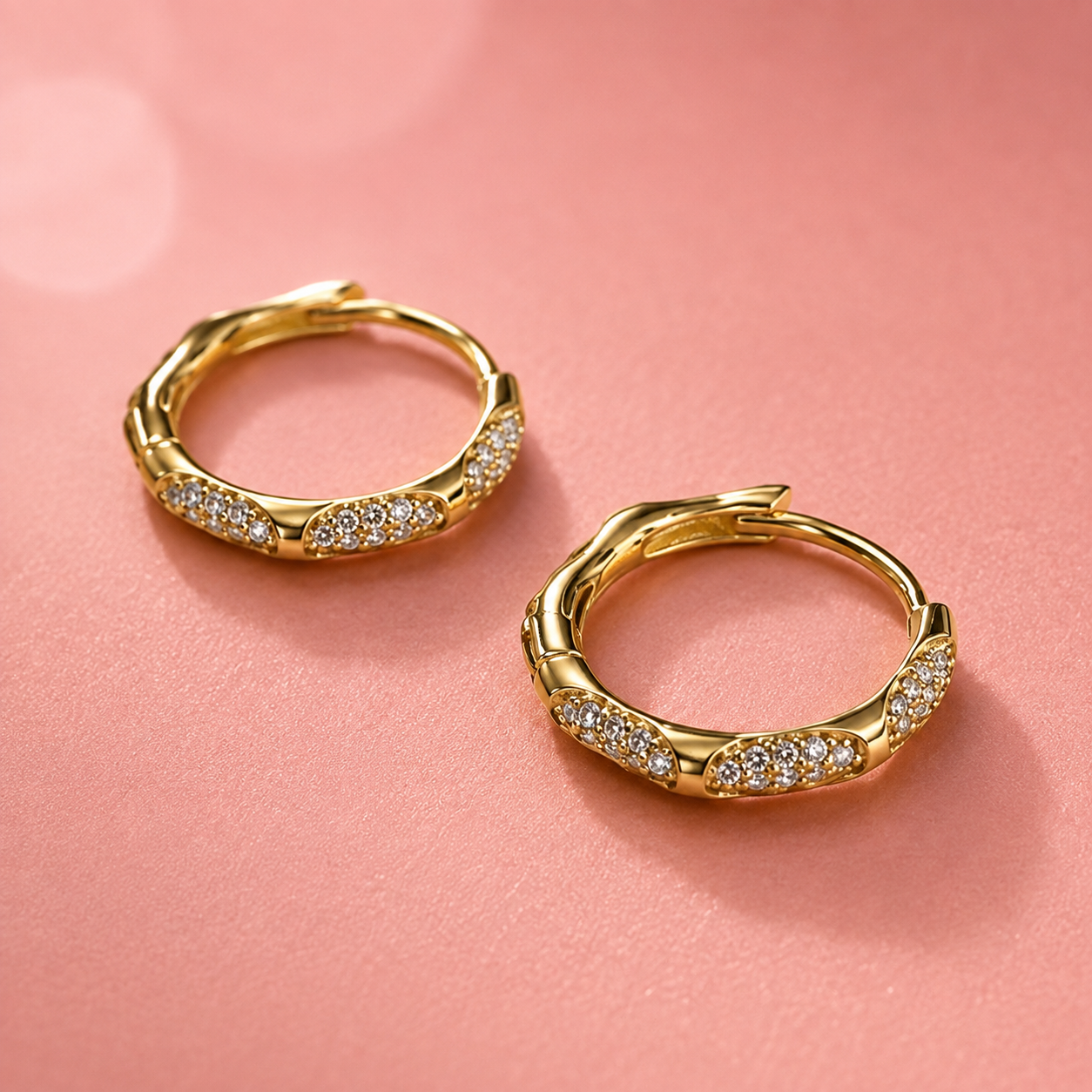 Aurelia Textured Gold Hoops