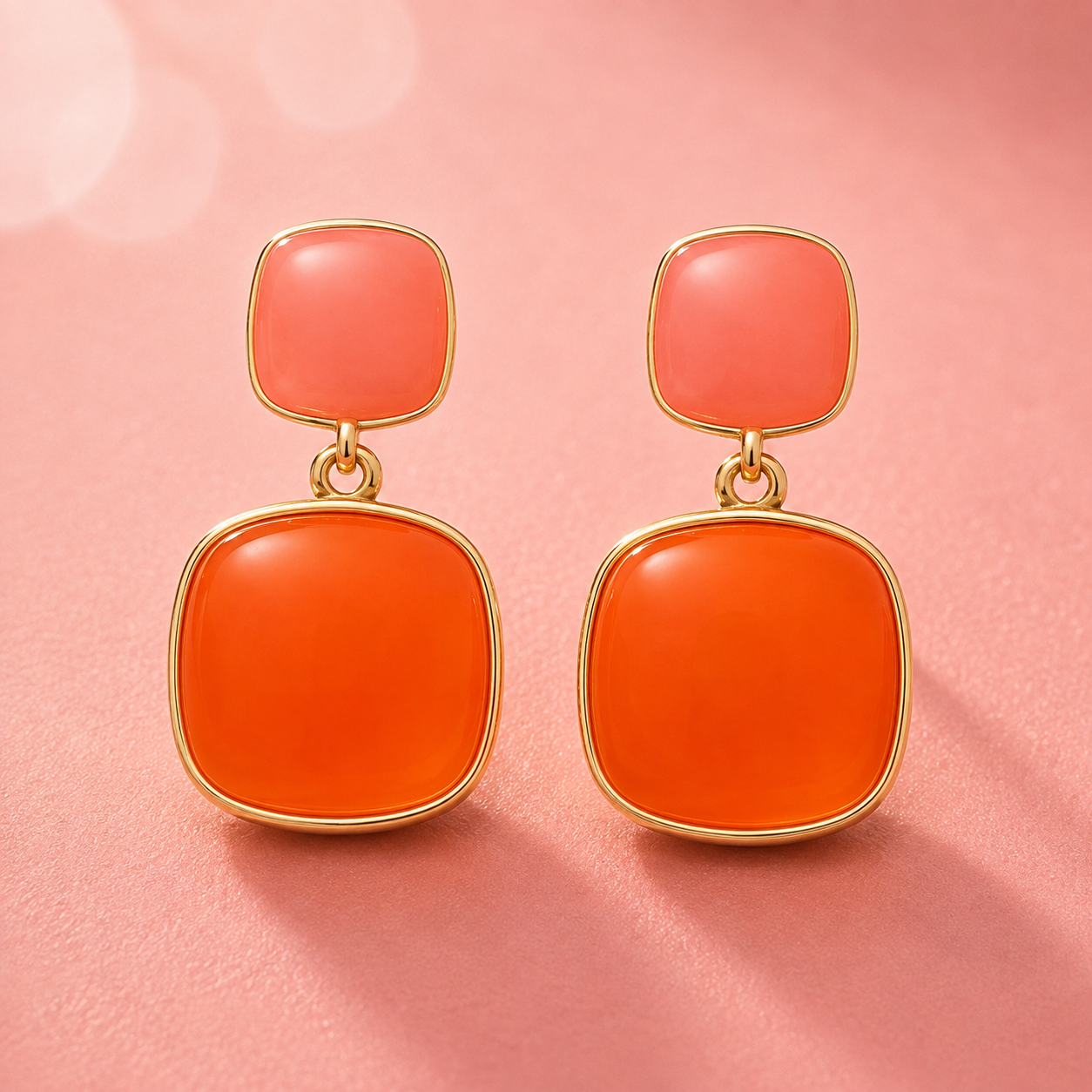 Orange Candy Earrings