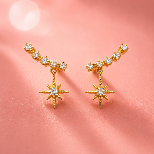 Star Drop Earrings