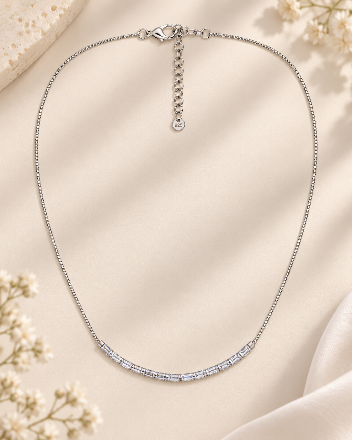 Celestial Silver Bar 925 Silver Necklace
