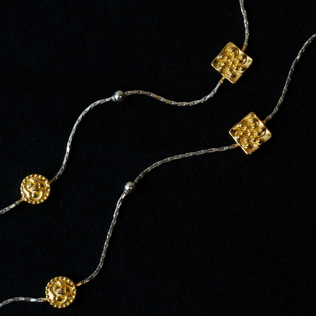 Veerangna  Pure 925 Silver Anklet(Pair)