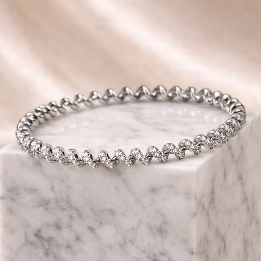 Curl Luxe Silver Bracelet