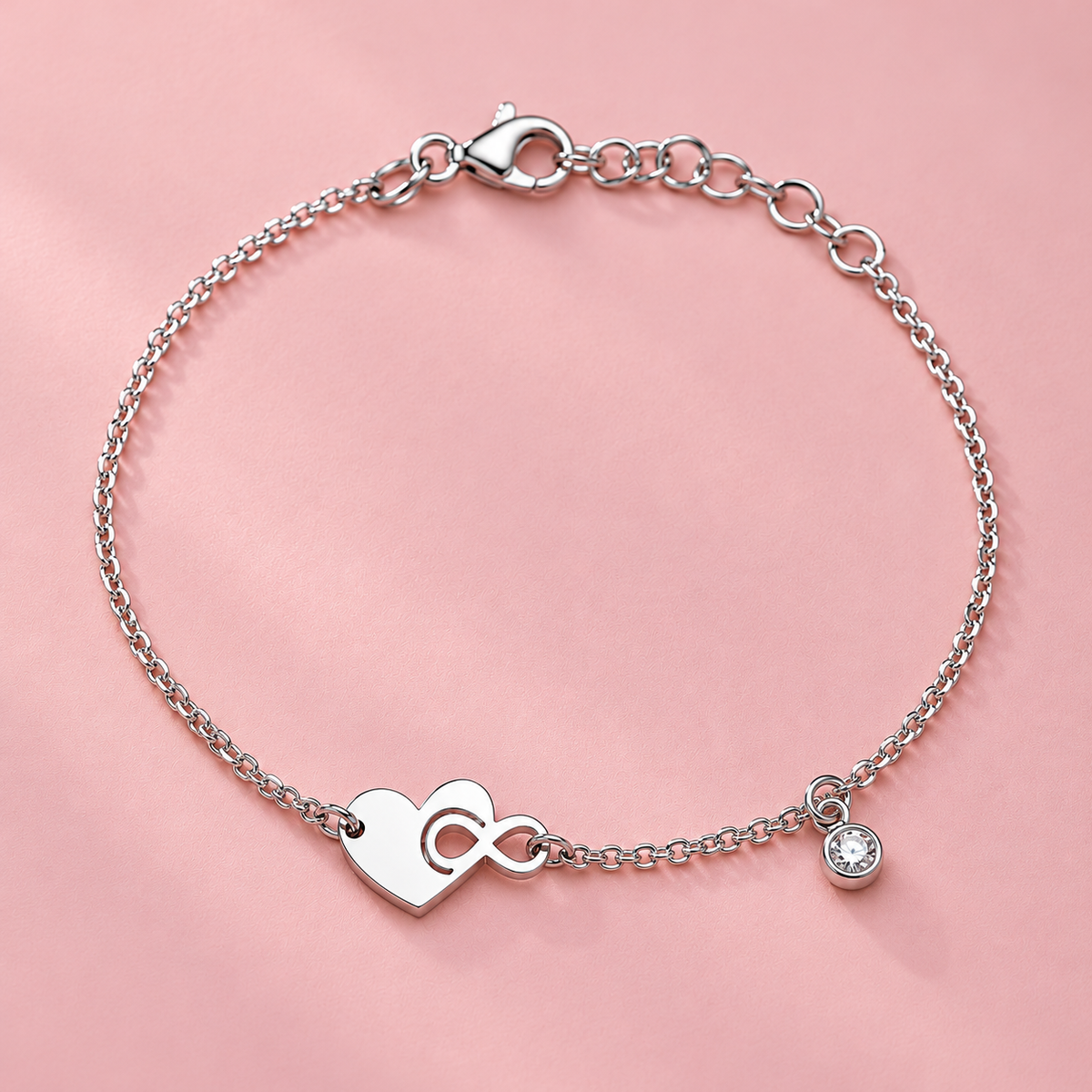 Taravya Infinity Love 925 Silver Bracelet