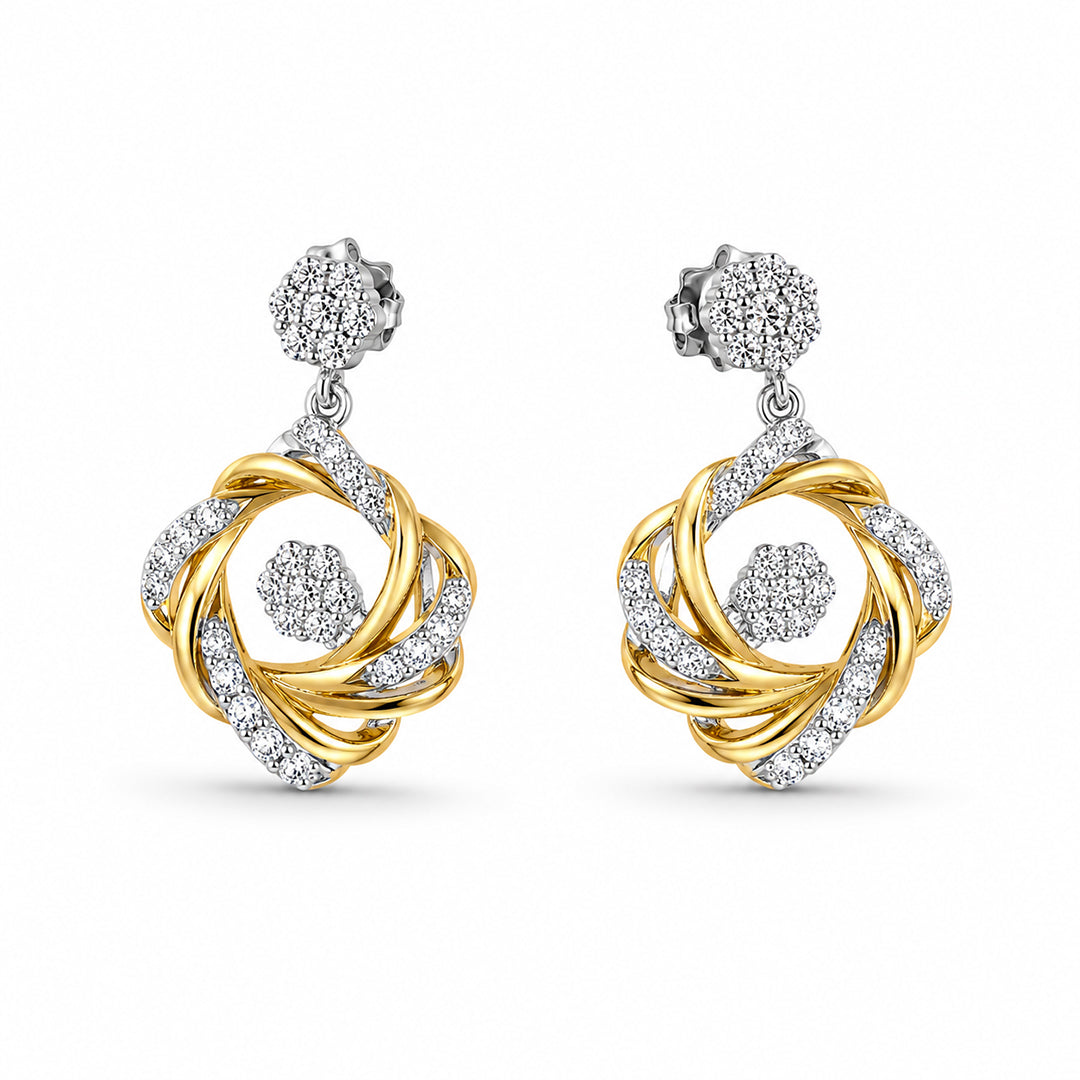 Golden Bloom Pendant Set