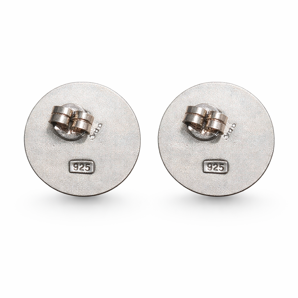 Surya Halo Dual-Tone Stud Earrings
