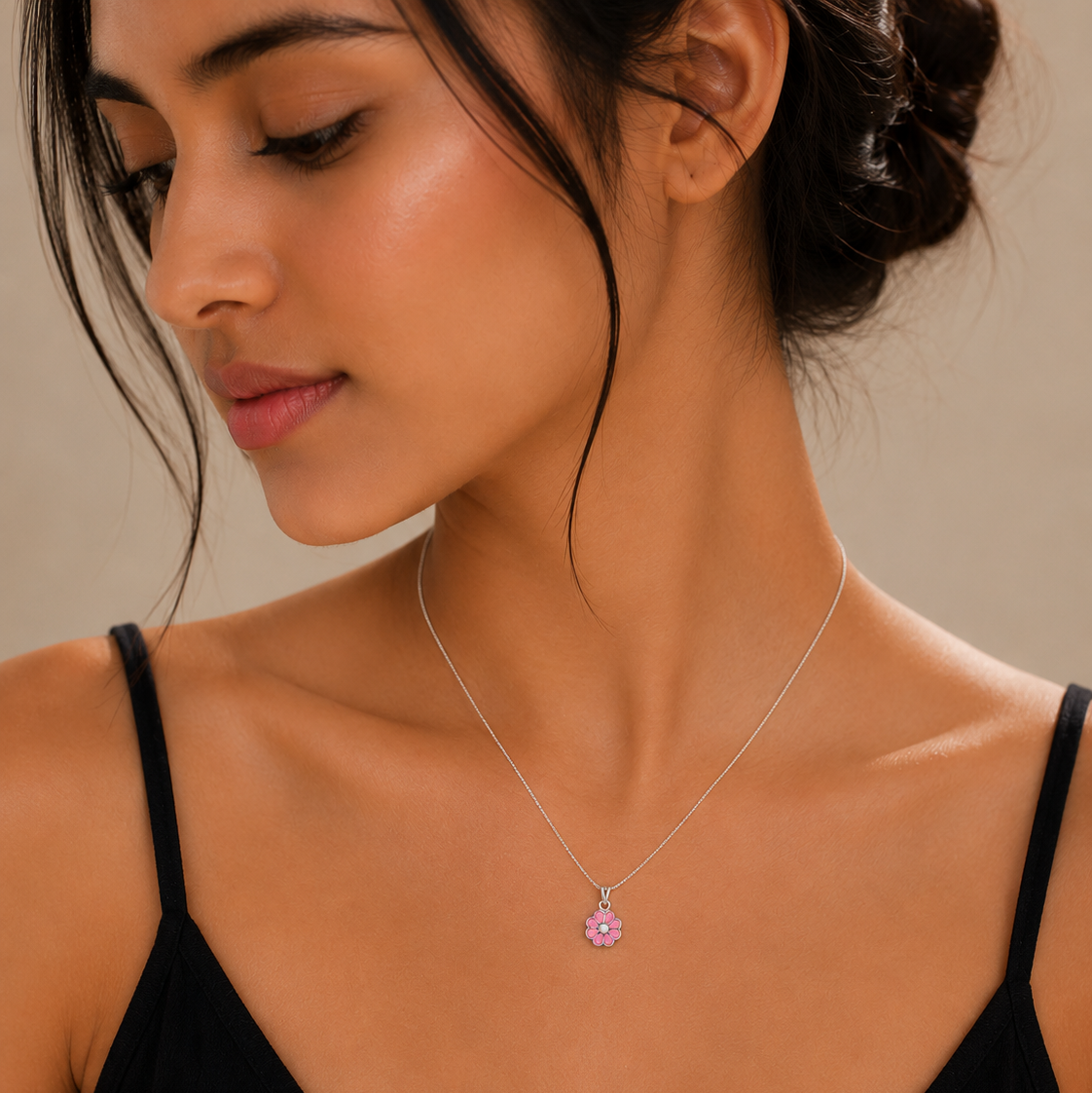 The Fleur Pink Necklace
