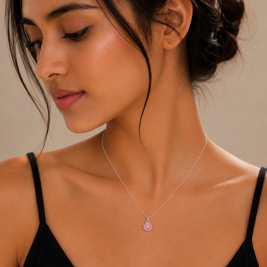 The Fleur Pink Necklace