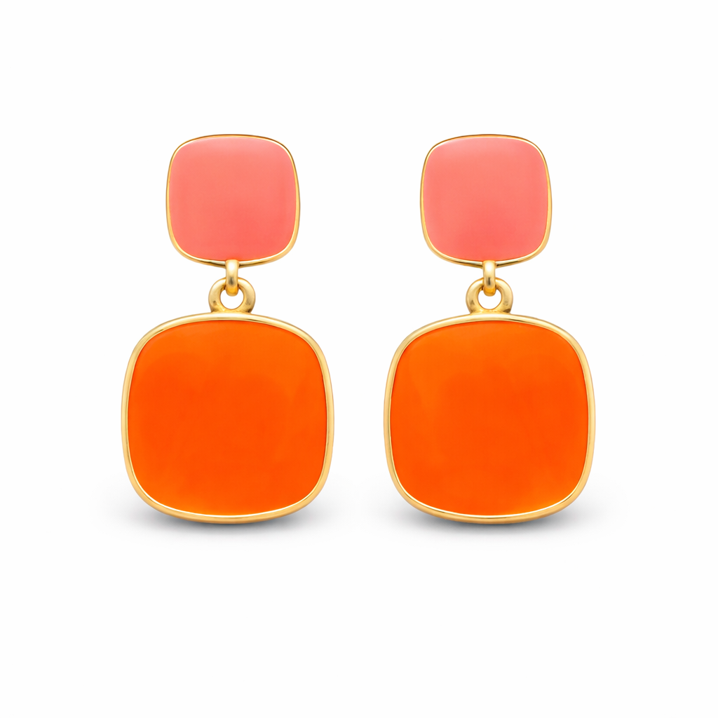 Orange Candy Earrings