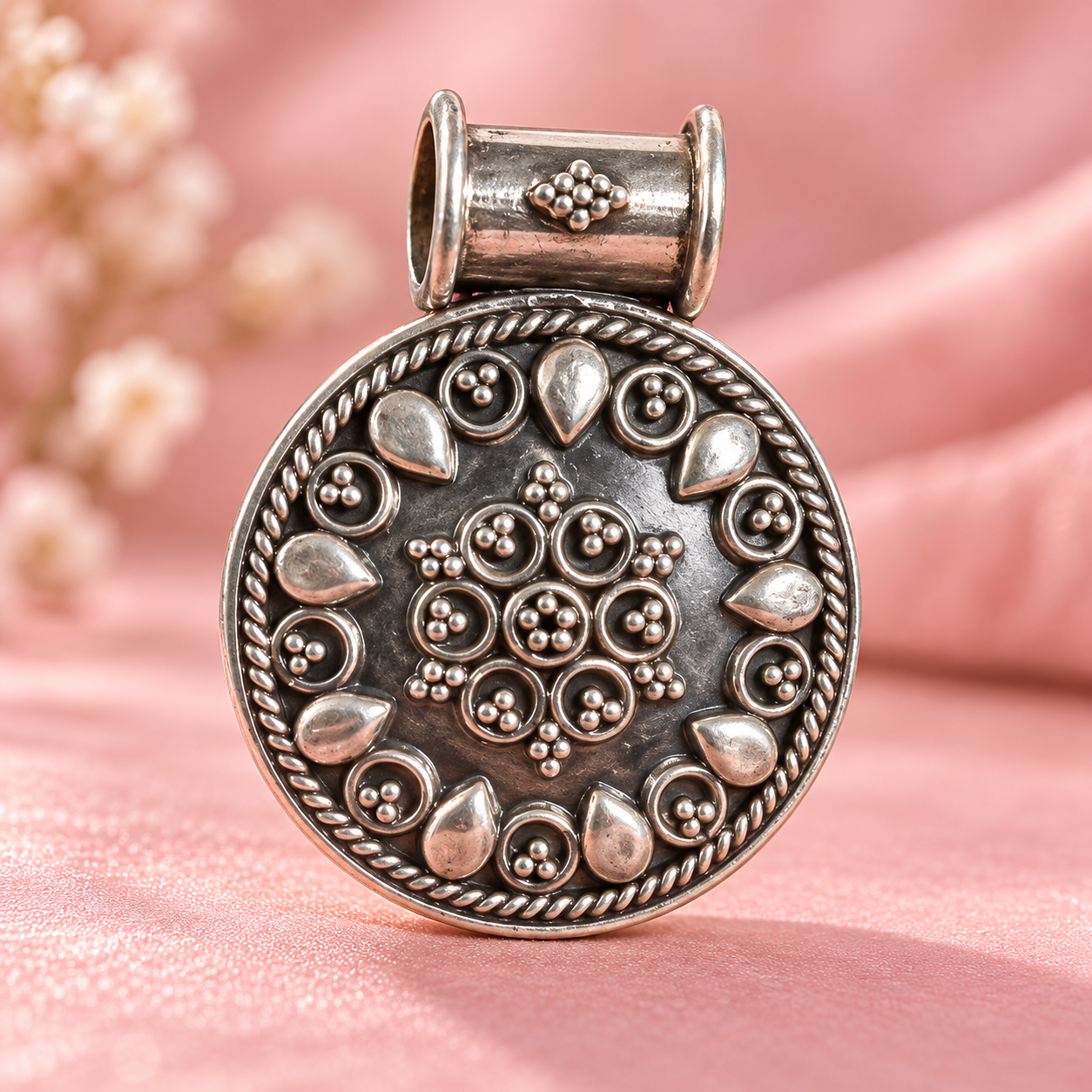 Taravya Floral Heritage 925 Silver Pendant