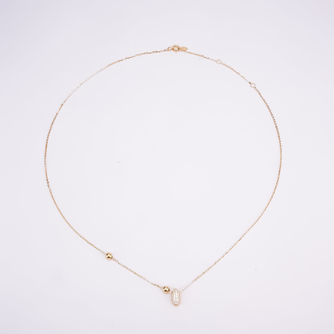 Elegant Gold Plated 925 Silver Necklace