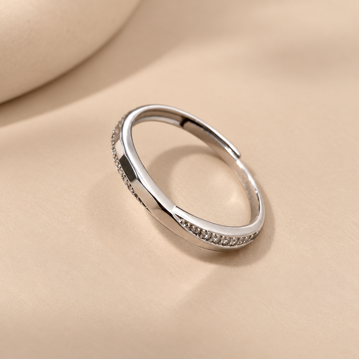 Elegant Overlap Ring Band Adjustable