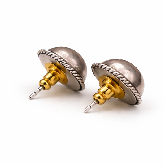 Timeless Oxidised Silver Studs