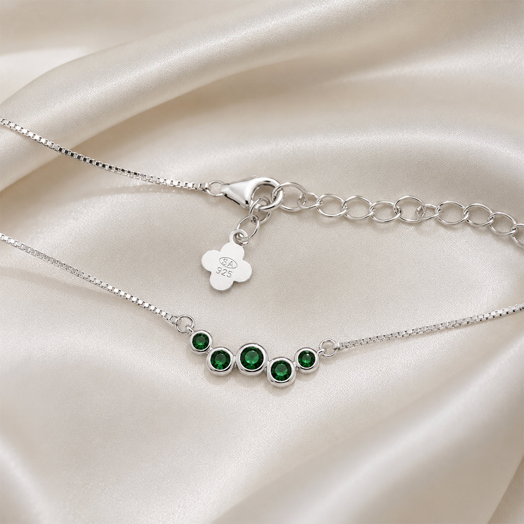 Emerald Curve Necklace