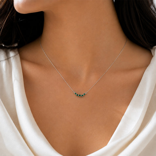 Emerald Curve Necklace