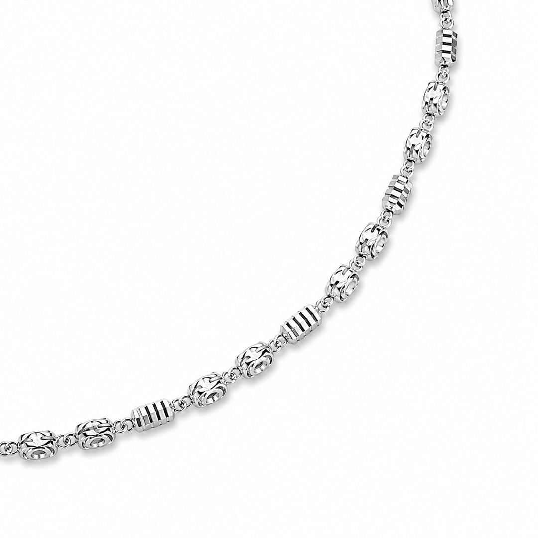 Emerald Grace Half Bead Anklet