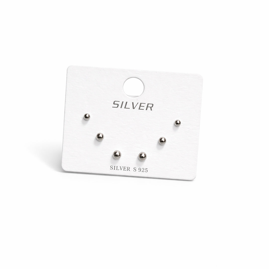 Everyday Silver Stud Set