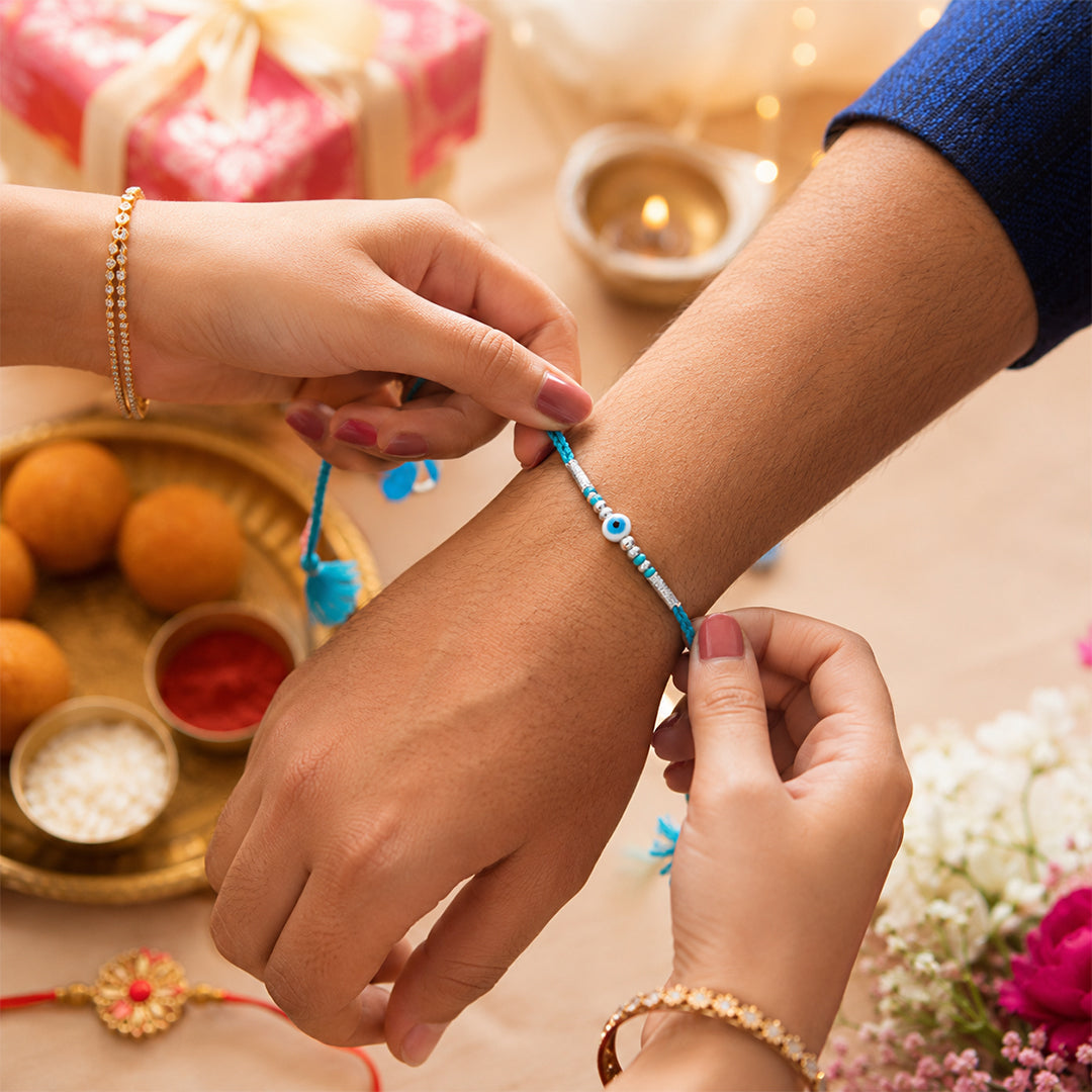 Blue Evil Eye Rakhi