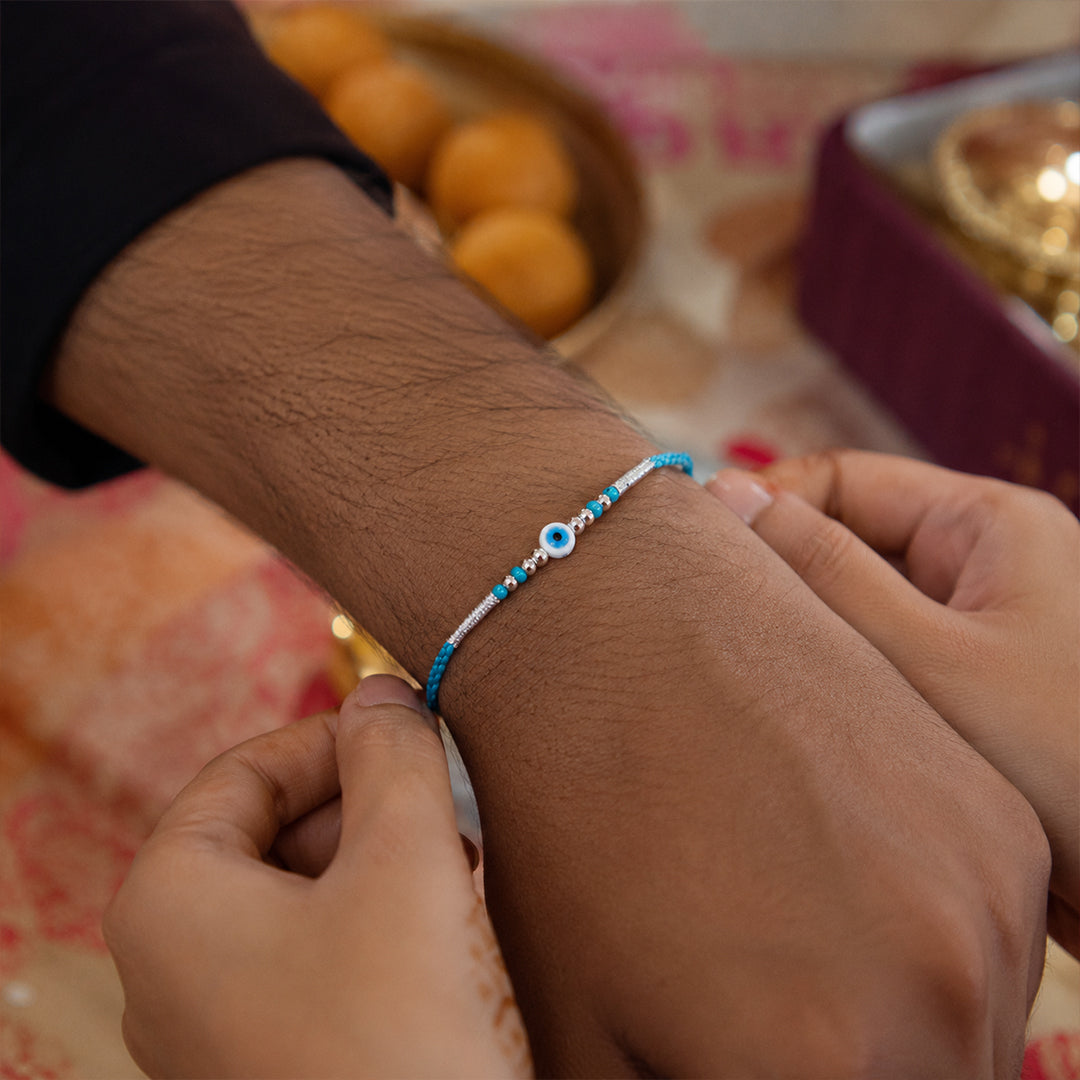 Blue Evil Eye Rakhi