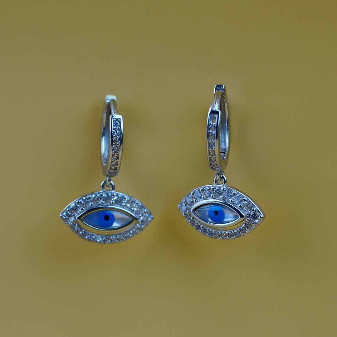 Evil Eye Hoops