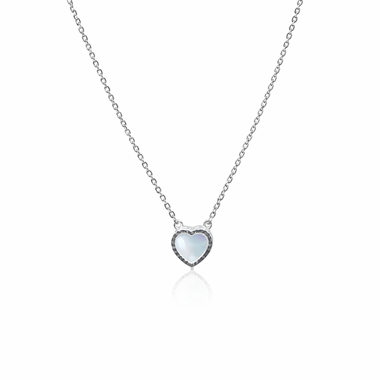 Eternal Heart Mini Pendant Necklace Pure 925 Silver