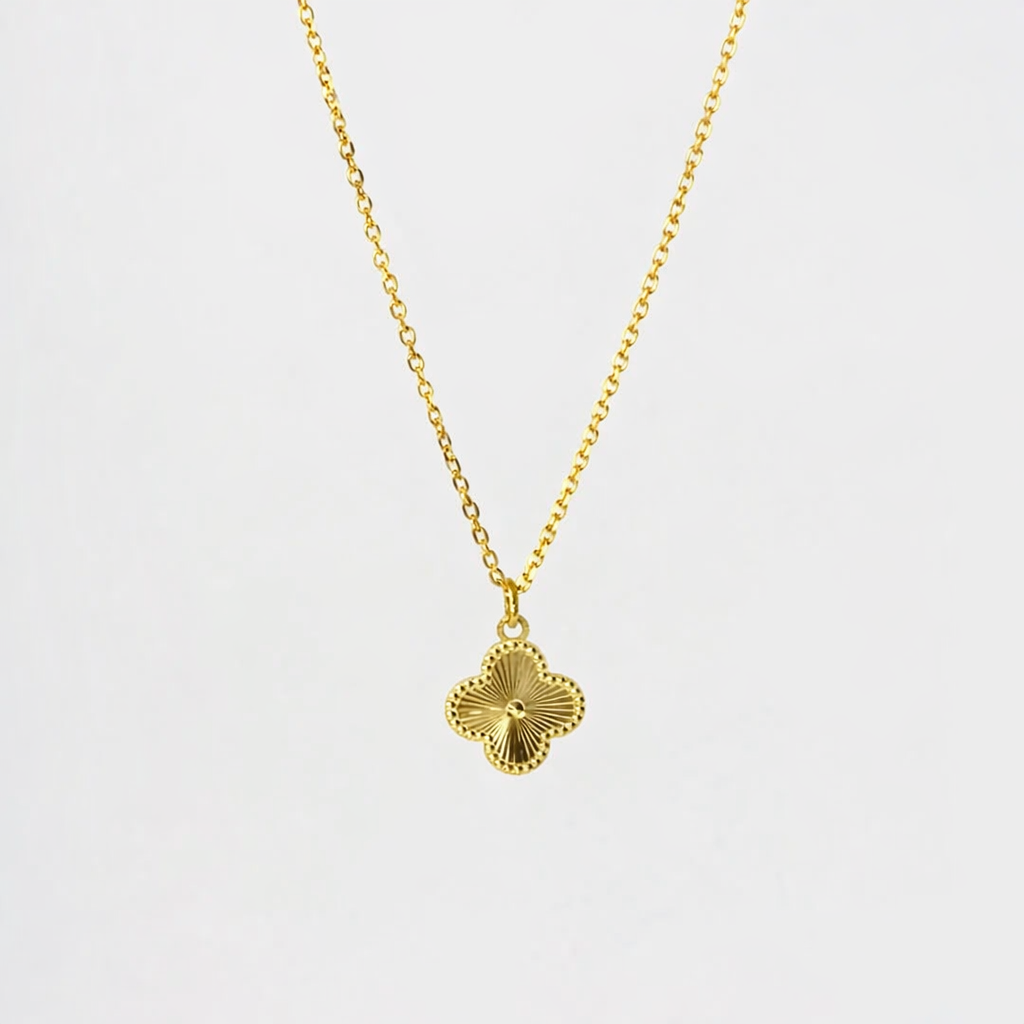Clove Gold Coated Necklace Pure 925 Silver