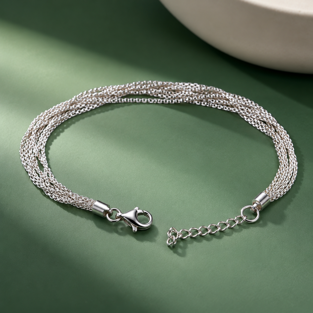 Taravya Seven-Layer Luxe Chain Bracelet