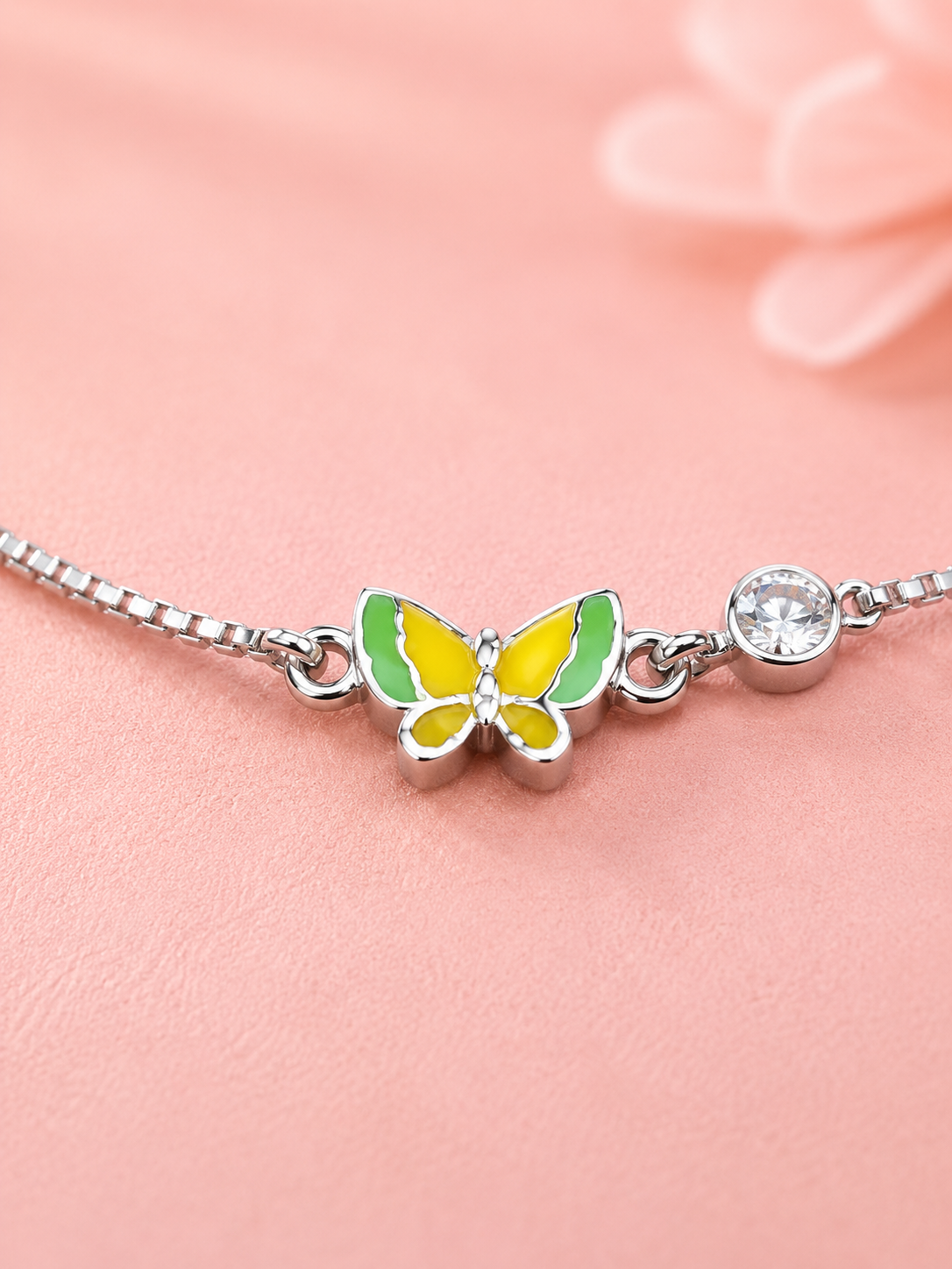 Butterfly Charm Anklet Single