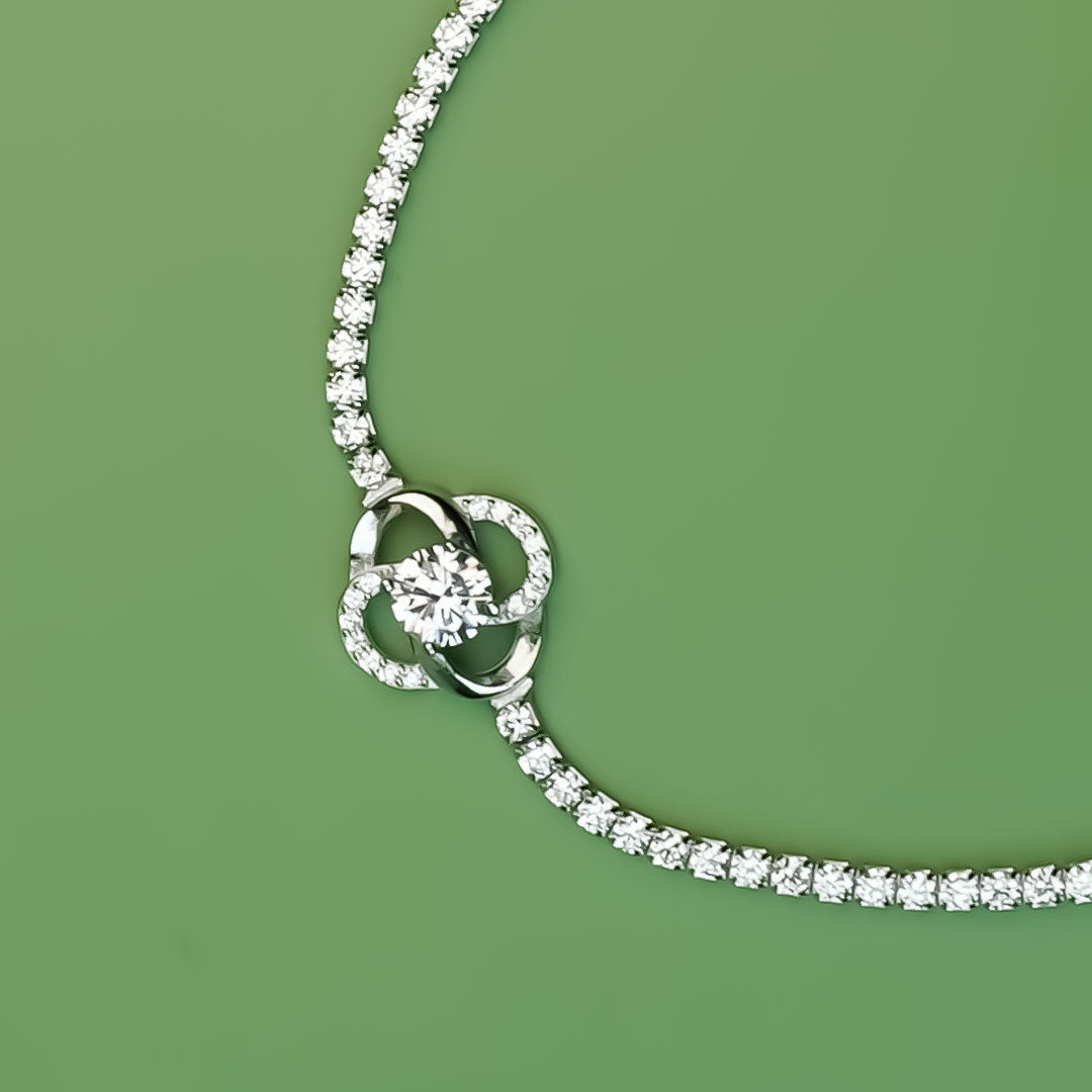 Blossom Glow Floral Tennis Bracelet