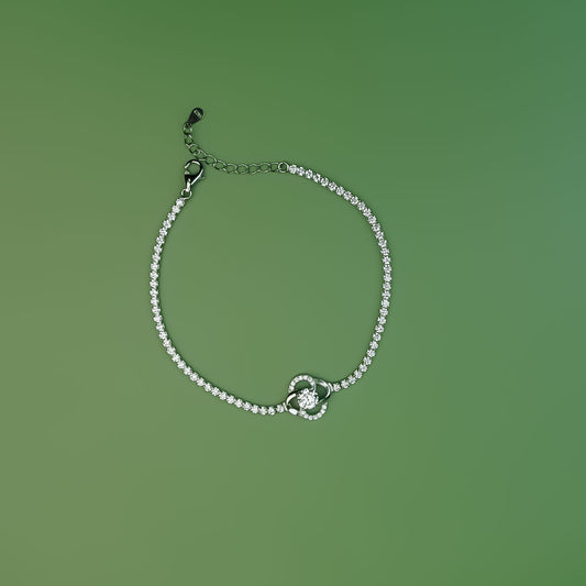 Blossom Glow Floral Tennis Bracelet