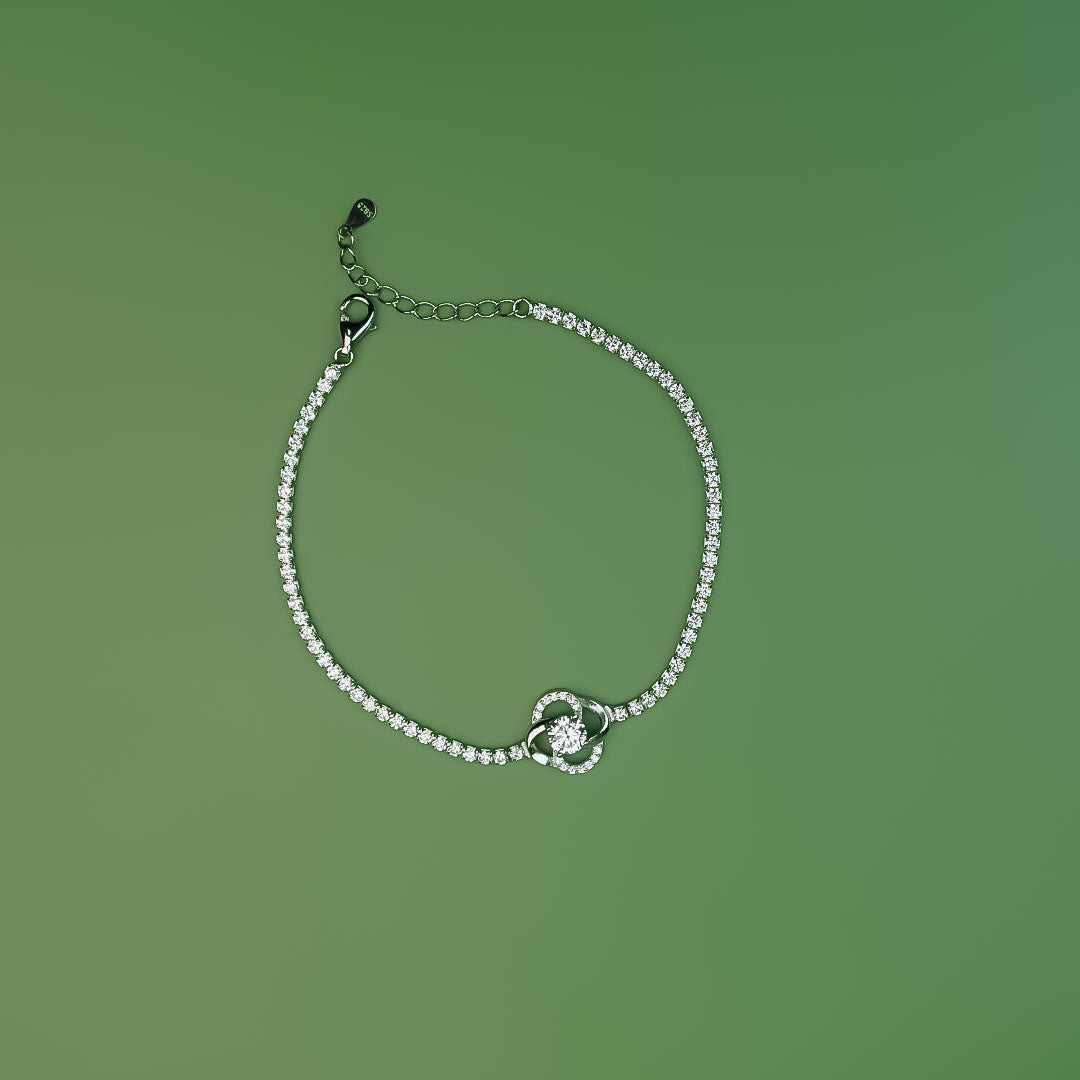 Blossom Glow Floral Tennis Bracelet