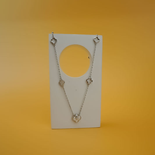 Flower Loop Necklace | 925 Silver