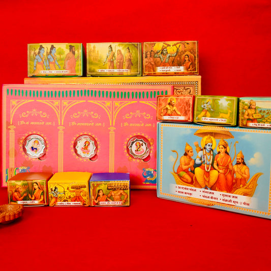 Subh Diwali Musical Gift Box with Pure Silver Coins(6g)And Puja Experience