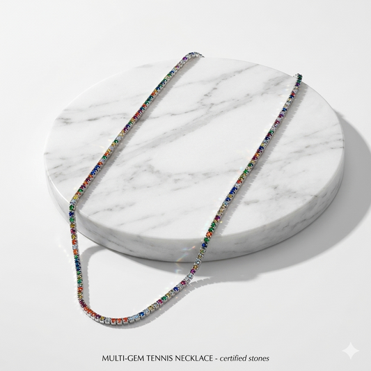 Prism Aura Pure 925 Silver Necklace