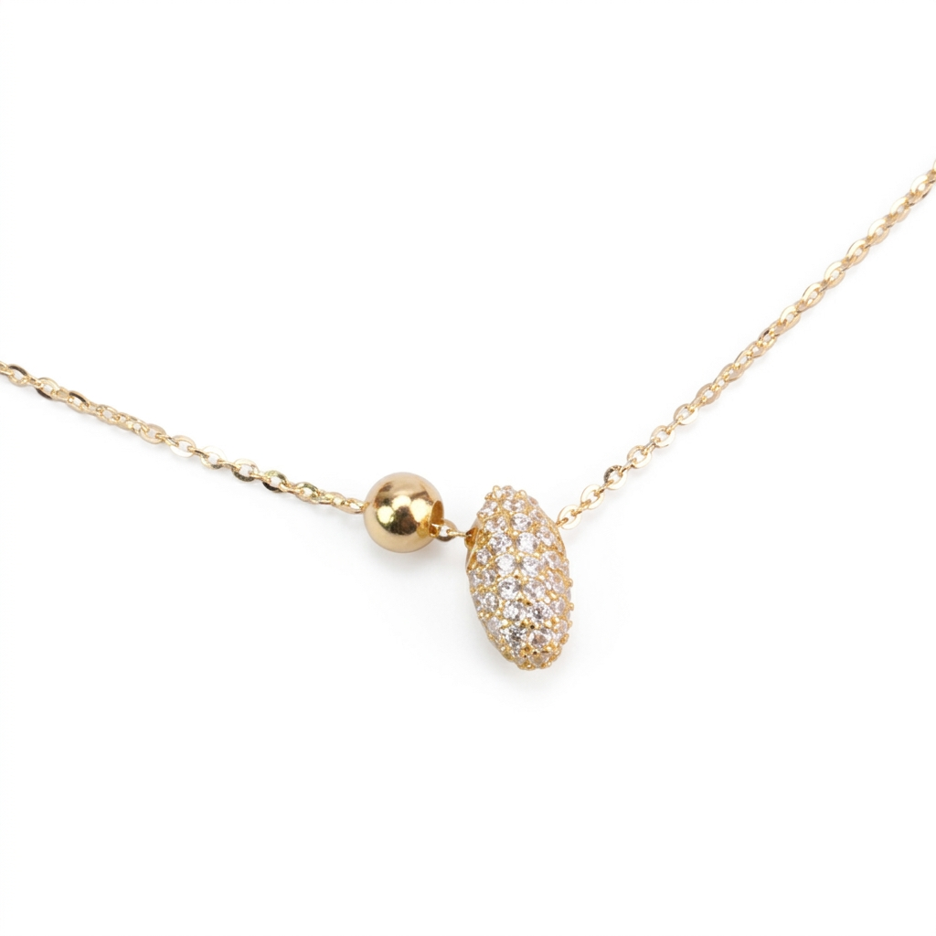 Elegant Gold Plated 925 Silver Necklace