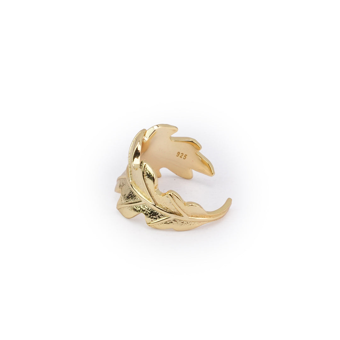 The Golden Leaf Adjustable Ring