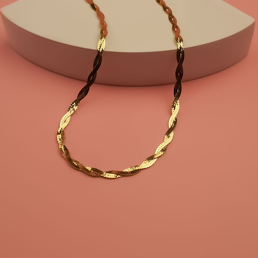 925 Golden Italian Dual Shine Chain