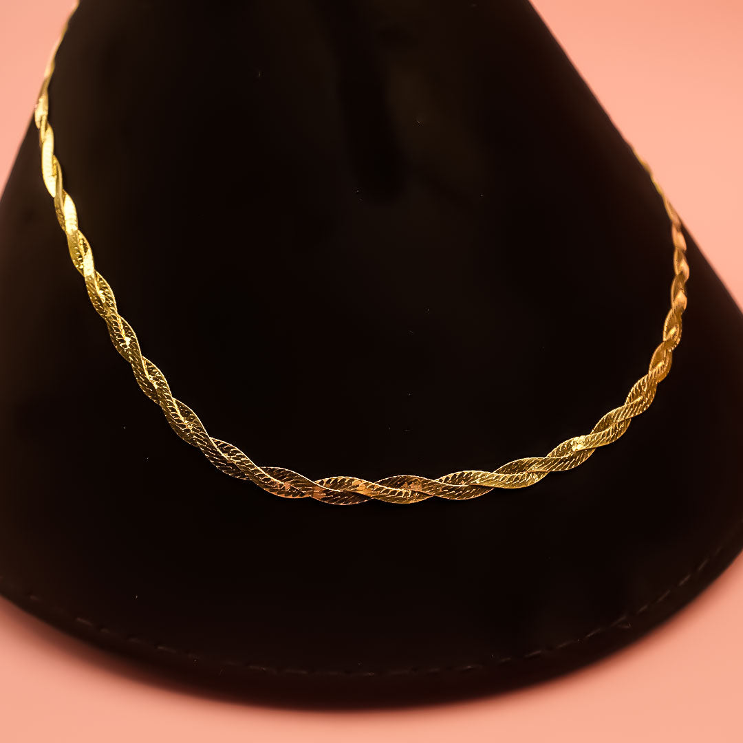 925 Golden Italian Dual Shine Chain