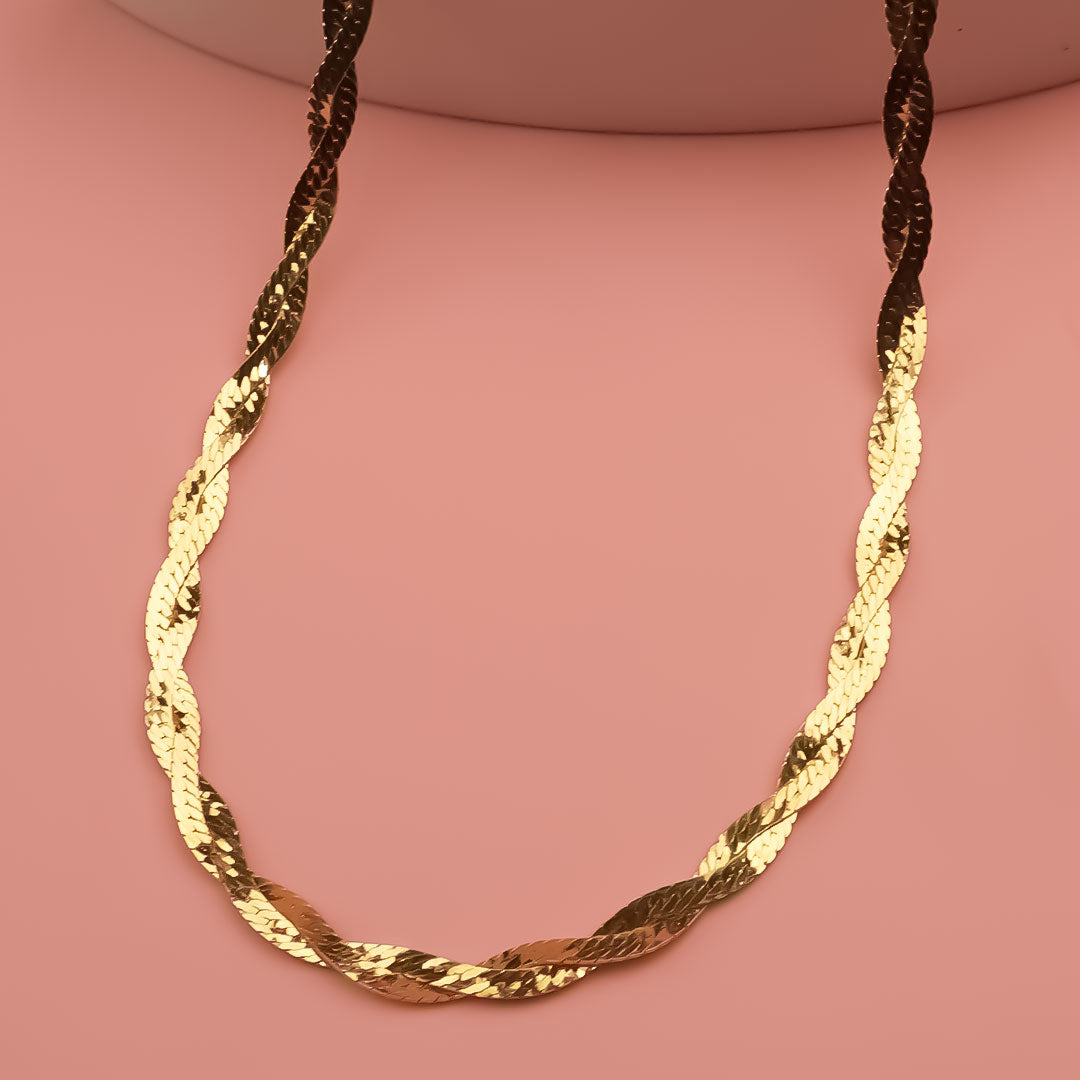 925 Golden Italian Dual Shine Chain