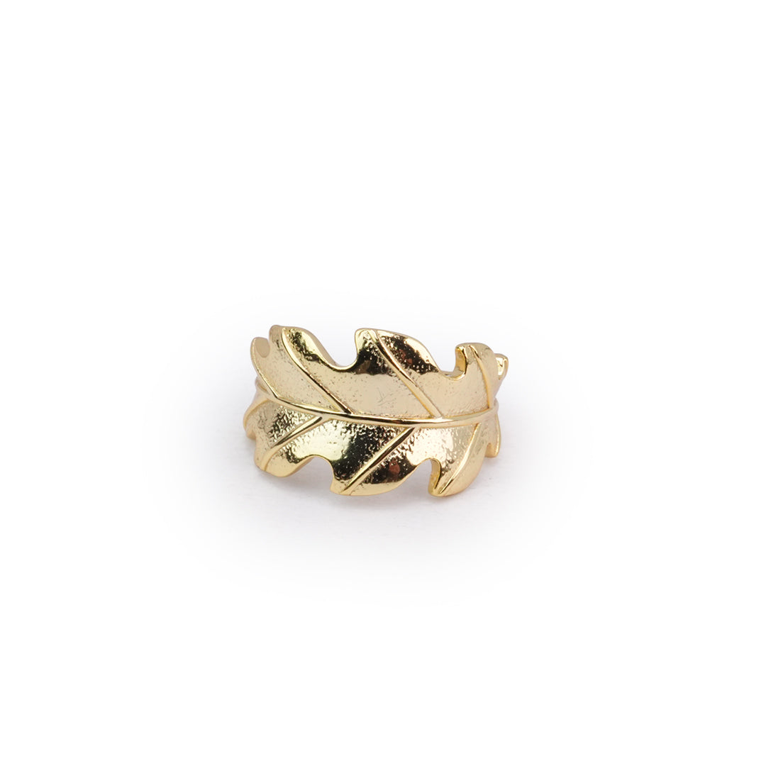 The Golden Leaf Adjustable Ring
