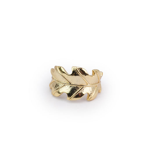 The Golden Leaf Adjustable Ring