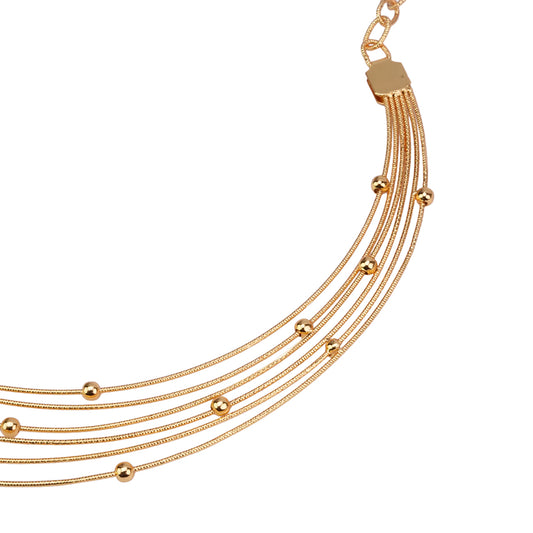 The Milanese Tassel: Gold Vermeil Italian 925 Silver Hasli Necklace